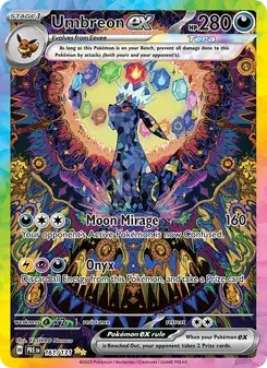 Umbreon ex 161/131 Prismatic Evolutions Pokémon card