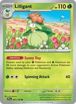 Lilligant 007/159 Journey Together Pokémon card