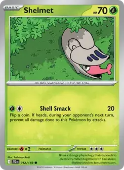 Shelmet 012/159 Journey Together Pokémon card