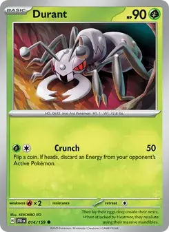 Durant 014/159 Journey Together Pokémon card