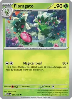 Floragato 017/159 Journey Together Pokémon card