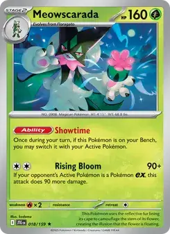 Meowscarada 018/159 Journey Together Pokémon card