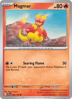 Magmar 020/159 Journey Together Pokémon card