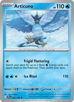 Articuno 032/159 Journey Together Pokémon card