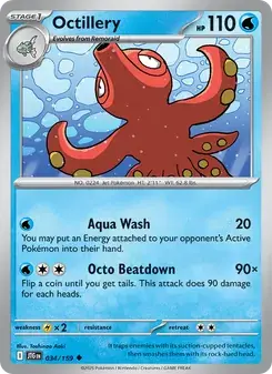 Octillery 034/159 Journey Together Pokémon card