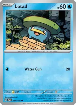 Lotad 035/159 Journey Together Pokémon card