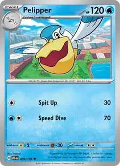 Pelipper 039/159 Journey Together Pokémon card