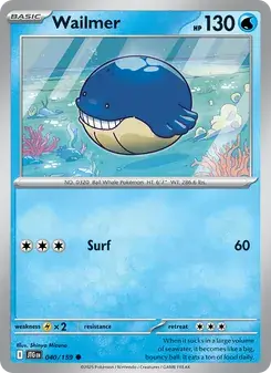 Wailmer 040/159 Journey Together Pokémon card