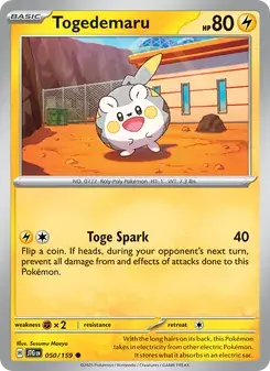 Togedemaru 050/159 Journey Together Pokémon card