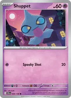 Shuppet 059/159 Journey Together Pokémon card