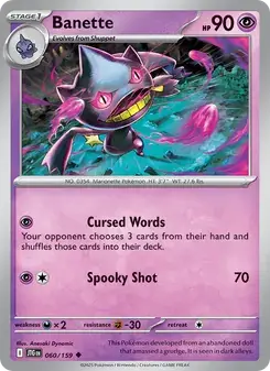 Banette 060/159 Journey Together Pokémon card