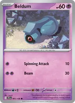 Beldum 061/159 Journey Together Pokémon card