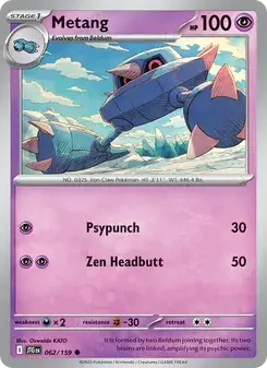 Metang 062/159 Journey Together Pokémon card