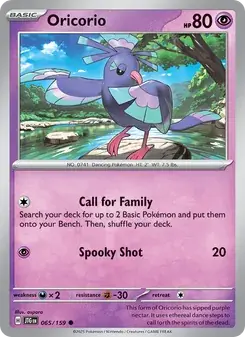Oricorio 065/159 Journey Together Pokémon card