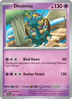 Dhelmise 070/159 Journey Together Pokémon card