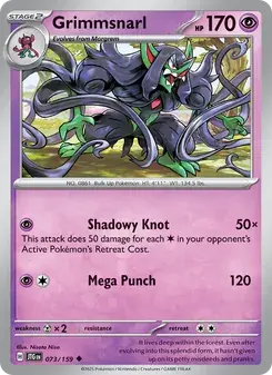 Grimmsnarl 073/159 Journey Together Pokémon card