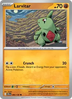 Larvitar 080/159 Journey Together Pokémon card