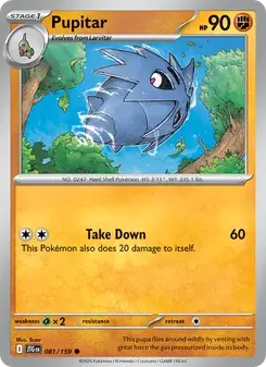 Pupitar 081/159 Journey Together Pokémon card