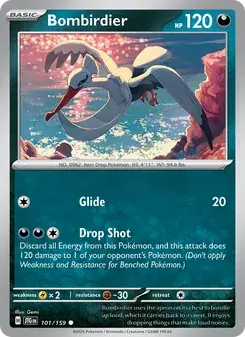 Bombirdier 101/159 Journey Together Pokémon card