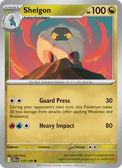 Shelgon 113/159 Journey Together Pokémon card