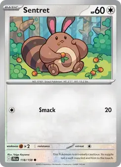 Sentret 118/159 Journey Together Pokémon card