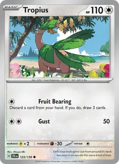 Tropius 123/159 Journey Together Pokémon card