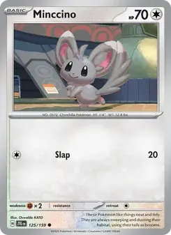 Minccino 125/159 Journey Together Pokémon card