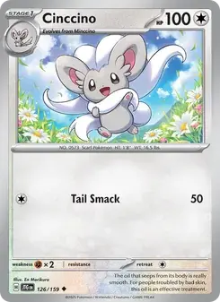 Cinccino 126/159 Journey Together Pokémon card