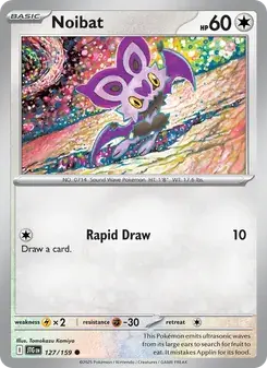 Noibat 127/159 Journey Together Pokémon card