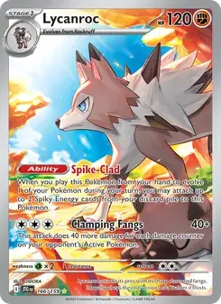 Lycanroc 166/159 Journey Together Pokémon card