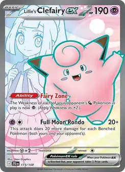 Lillie's Clefairy ex 173/159 Journey Together Pokémon card