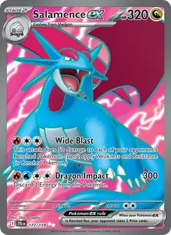 Salamence ex 177/159 Journey Together Pokémon card