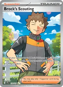 Brock's Scouting 179/159 Journey Together Pokémon card