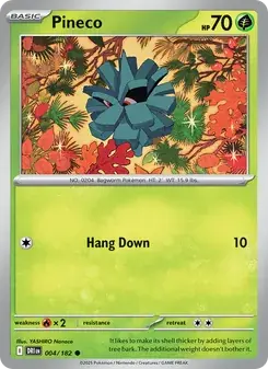 Pineco 004/182 Destined Rivals Pokémon card