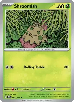 Shroomish 005/182 Destined Rivals Pokémon card