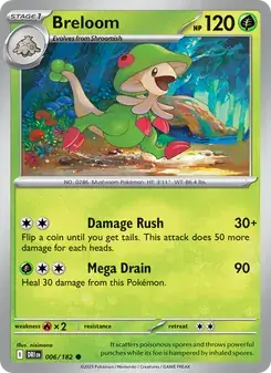 Breloom 006/182 Destined Rivals Pokémon card
