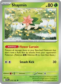 Shaymin 010/182 Destined Rivals Pokémon card