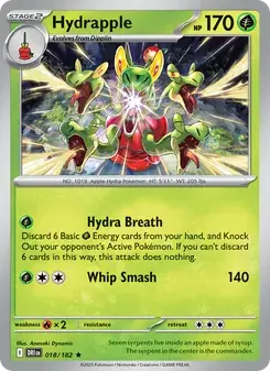 Hydrapple 018/182 Destined Rivals Pokémon card