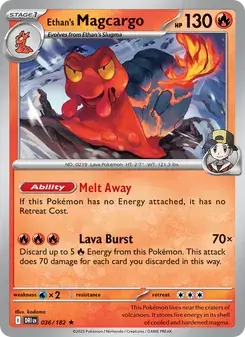 Ethan's Magcargo 036/182 Destined Rivals Pokémon card