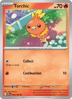 Torchic 040/182 Destined Rivals Pokémon card
