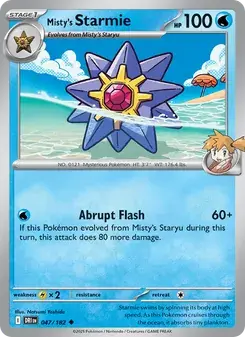 Misty's Starmie 047/182 Destined Rivals Pokémon card