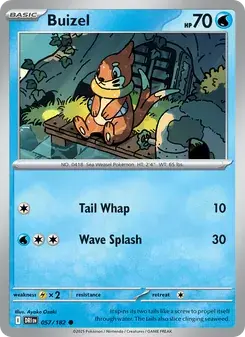 Buizel 057/182 Destined Rivals Pokémon card