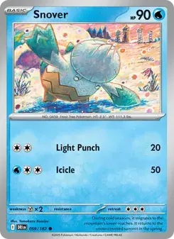 Snover 059/182 Destined Rivals Pokémon card