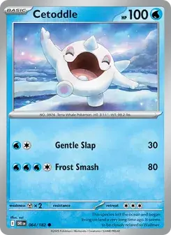 Cetoddle 064/182 Destined Rivals Pokémon card