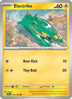 Electrike 075/182 Destined Rivals Pokémon card