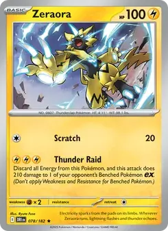 Zeraora 078/182 Destined Rivals Pokémon card