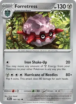 Forretress 140/182 Destined Rivals Pokémon card