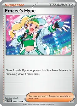 Emcee's Hype 163/182 Destined Rivals Pokémon card