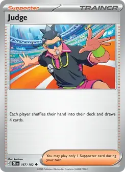 Judge 167/182 Destined Rivals Pokémon card