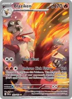 Blaziken 192/182 Destined Rivals Pokémon card